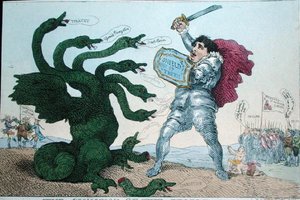 Il campione del popolo, pubblicato da William Humphrey da James Gillray