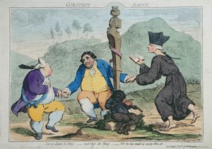 La danza della coalizione, pubblicata da William Humphrey nel 1783