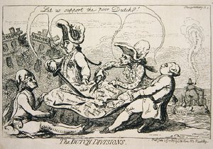 Le Divisioni Olandesi da James Gillray