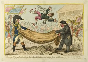 Il candidato che vola alto da James Gillray