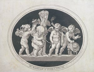 Il matrimonio di Cupido e Psiche, pubblicato da Hannah Humphrey nel 1797