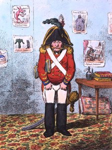 Il caricaturista militare, pubblicato da Hannah Humphrey nel 1799 da James Gillray