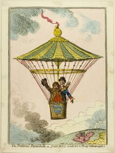Il Paracadute Nazionale da James Gillray