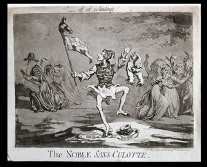 Il nobile Sans-Culotte, pubblicato da Hannah Humphrey nel 1794