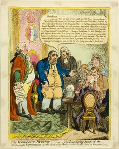 Il patriota esausto da James Gillray
