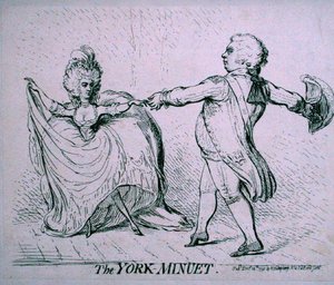 Il minuetto di York da James Gillray