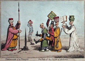 Teologia alla turca, Il pallido della Chiesa Maometto, pubblicato da Hannah Humphrey nel 1799