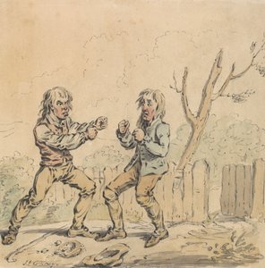 Due uomini che litigano da James Gillray