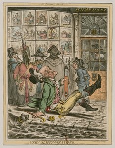 Tempo molto scivoloso da James Gillray