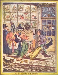 Tempo molto scivoloso, 1808 da James Gillray