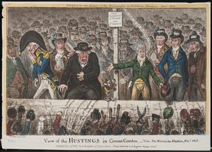 Vista degli Hustings a Covent Garden – Vide. L