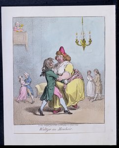 Waltzer au Mouchoir, pubblicato da Hannah Humphrey nel 1800 da James Gillray