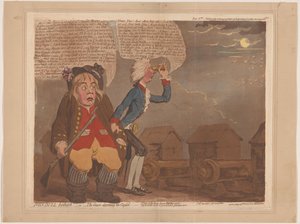 William Pitt e John Bull temono un