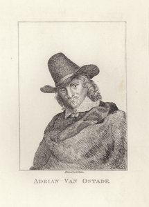 Adriaen van Ostade, battezzato come Adriaen Jansz Hendricx. Inciso da James Girtin. da James Girtin