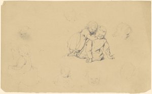 Studi di bambini che giocano da James Goodwyn Clonney