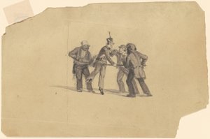 Studio per "Addestramento della milizia" da James Goodwyn Clonney