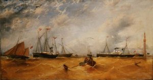Navigazione a nord del porto di Grimsby da James H. Wheldon
