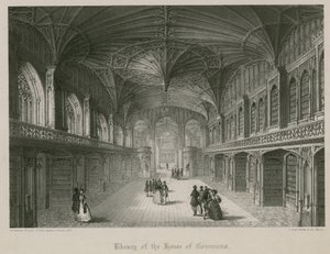 Biblioteca della Camera dei Comuni, progettata da Thomas Hopper da James Henry Lynch