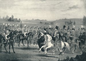 Rassegna delle 1st Life Guards e 8th Hussars, 4 giugno 1842, 1842 1909 da James Henry Lynch