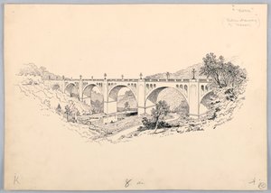 Un ponte, design per la cena del Washington Board of Trade, 13 maggio 1908