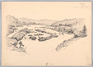 Rapide del fiume, progetto per la cena del Washington Board of Trade, 13 maggio 1908 da James Henry Moser