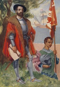 Hernan Cortes, conquistador spagnolo da James Henry Robinson