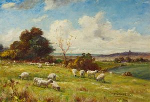 Una pastorale, 1910 circa (dipinto) da James Hey Davies