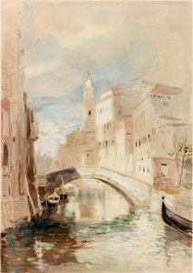 Ponte su un canale a Venezia da James Holland