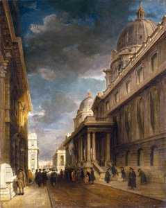 Ospedale di Greenwich (Inghilterra), visto da ovest verso Grand Square da James Holland