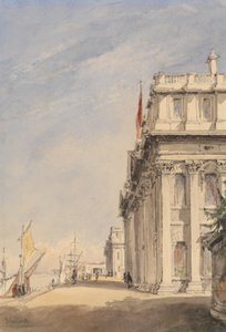 La facciata del Royal Naval College, Greenwich da James Holland