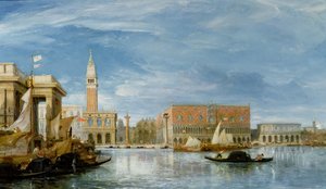 Vista del Molo e del Palazzo Ducale a Venezia