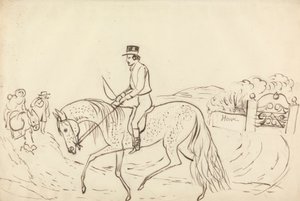 Scena con cavallo e cavaliere da James Howe
