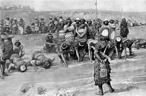 Gedeone sceglie i trecento di Tissot - Bibbia
