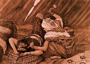 Jael colpì Sisera e lo uccise" di J. James Tissot