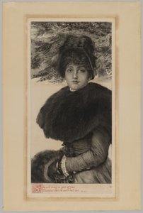 Una passeggiata invernale da James Jacques Joseph Tissot