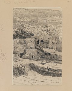 Un angolo del villaggio di Siloam, illustrazione da La vita di Nostro Signore Gesù Cristo da James Jacques Joseph Tissot