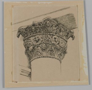 Capitello dalla Moschea di El-Aksa, illustrazione da La Vita di Nostro Signore Gesù Cristo