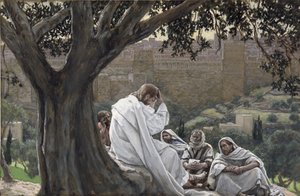 Cristo predice la distruzione del tempio (illustrazione per La vita di Cristo) da James Jacques Joseph Tissot