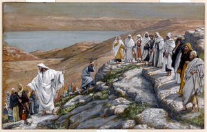 Cristo invia i settanta discepoli, due a due, illustrazione per La vita di Cristo da James Jacques Joseph Tissot