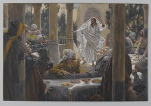 Maledizioni contro i farisei, illustrazione da La vita di Nostro Signore Gesù Cristo, 1886-96 da James Jacques Joseph Tissot
