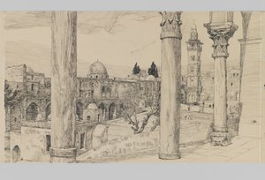 Esplanade del Haram, illustrazione da La vita di Nostro Signore Gesù Cristo da James Jacques Joseph Tissot