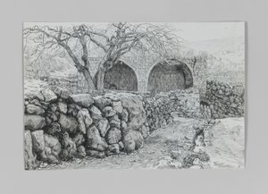 Fontana della Vergine ad Ain-Karim, illustrazione da La vita di Nostro Signore Gesù Cristo da James Jacques Joseph Tissot