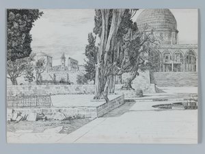 Haram, Moschea di Es-Sakrah, illustrazione da La vita di Nostro Signore Gesù Cristo da James Jacques Joseph Tissot