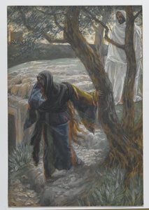 Gesù appare a Maria Maddalena, illustrazione da La vita di Nostro Signore Gesù Cristo, 1886-94 da James Jacques Joseph Tissot