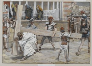 Gesù porta la croce, illustrazione da La vita di Nostro Signore Gesù Cristo, 1886-94