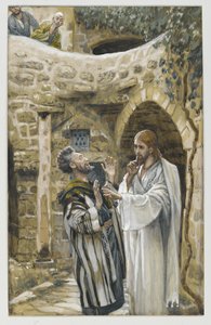 Gesù guarisce un uomo muto posseduto, illustrazione da La vita di Nostro Signore Gesù Cristo