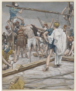 Gesù spogliato delle sue vesti, illustrazione da La vita di Nostro Signore Gesù Cristo, 1886-94