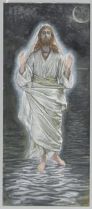 Gesù cammina sul mare, illustrazione da La vita di Nostro Signore Gesù Cristo da James Jacques Joseph Tissot