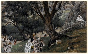Gesù andò in un luogo deserto, illustrazione per La vita di Cristo da James Jacques Joseph Tissot
