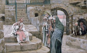 Gesù e il bambino, illustrazione per La vita di Cristo, c.1886-94